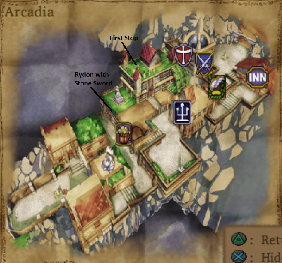 Map of the Town of Arcadia